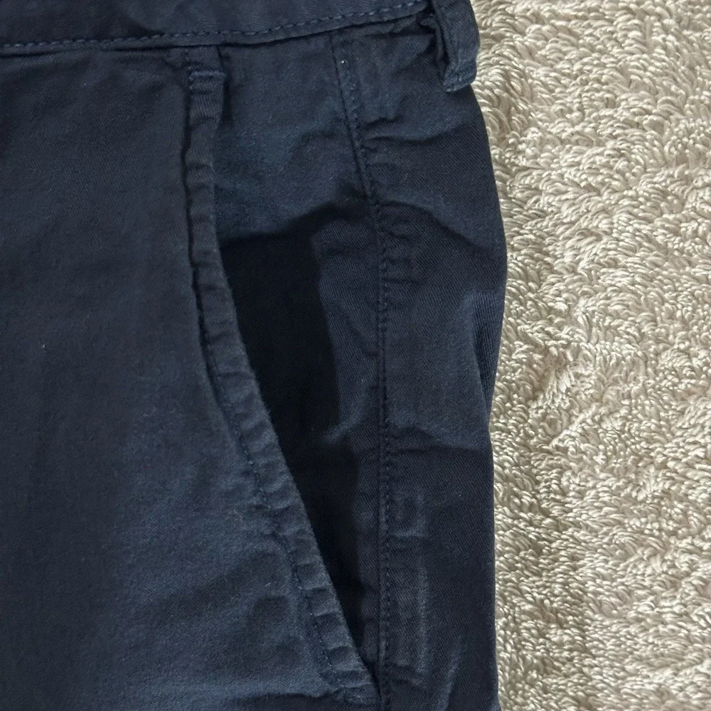 Faherty Men's Shorts Size 36 Navy Comfy Waistband Blue Organic Cotton‎ Blend